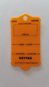 Mark I Real Estate Key Tag Orange