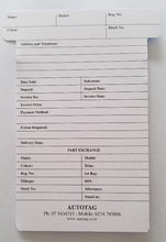 Load image into Gallery viewer, T Card Used Car - Rear of Card