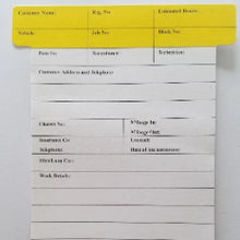 Load image into Gallery viewer, Autotag Workshop T Card Yellow