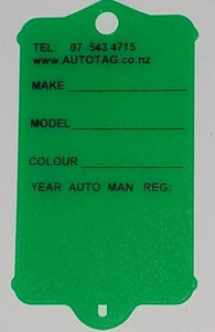Mark I Automotive Key Tag Green