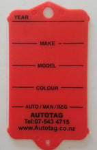 Load image into Gallery viewer, Mark I Automotive Key Tag Red