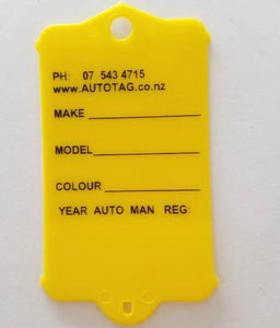Mark I Automotive Key Tag Yellow