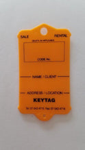 Load image into Gallery viewer, Mark I Real Estate Key Tag Orange