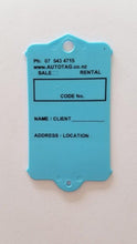 Load image into Gallery viewer, Mark I Real Estate Key Tag Blue