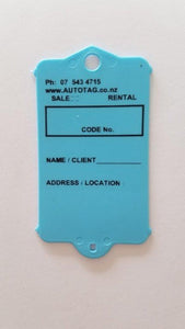 Mark I Real Estate Key Tag Blue