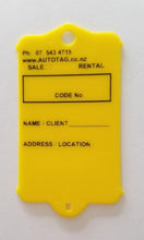 Load image into Gallery viewer, Mark I Real Estate Key Tag Yellow
