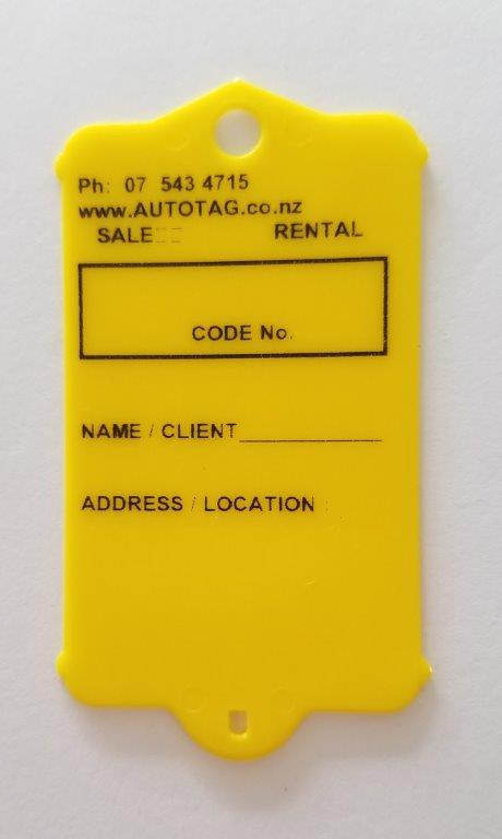 Mark I Real Estate Key Tag Yellow